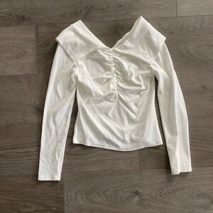White off the shoulder top from Japan